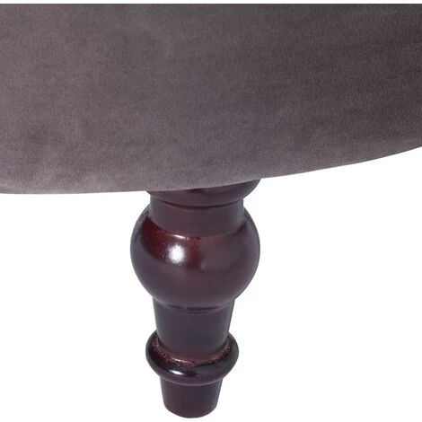 TRUE DEAL Chaise à Dossier Haut Gris Velours 7 TRUE DEAL Chaise à Dossier Haut Gris Velours – Image 5