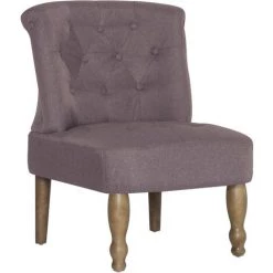 TRUE DEAL Chaises Françaises 2 Pcs Taupe Tissu -Pas Cher Fauteuil Magasin 26271580 3