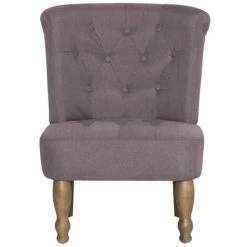 TRUE DEAL Chaises Françaises 2 Pcs Taupe Tissu -Pas Cher Fauteuil Magasin 26271580 4