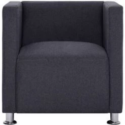 TRUE DEAL Fauteuil Cube Gris Foncé Tissu Largeur Du Siège : 52 Cm 9 TRUE DEAL Fauteuil Cube Gris Foncé Tissu Largeur Du Siège : 52 Cm -Pas Cher Fauteuil Magasin 26271609 3