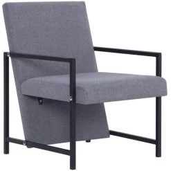 TRUE DEAL Fauteuil Avec Pieds En Chrome Gris Clair Tissu Profondeur Du Siège : 52 Cm 8 TRUE DEAL Fauteuil Avec Pieds En Chrome Gris Clair Tissu Profondeur Du Siège : 52 Cm -Pas Cher Fauteuil Magasin 26271626 2