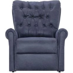 TRUE DEAL Chaise Inclinable Gris Similicuir Daim 10 TRUE DEAL Chaise Inclinable Gris Similicuir Daim -Pas Cher Fauteuil Magasin 26271676 4