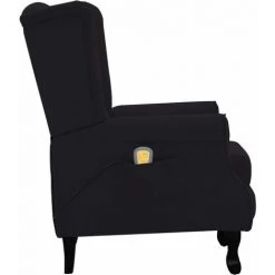 TRUE DEAL Fauteuil Inclinable De Massage Noir Tissu -Pas Cher Fauteuil Magasin 26271768 5