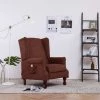TRUE DEAL Fauteuil Inclinable De Massage Marron Tissu -Pas Cher Fauteuil Magasin 26271770 1