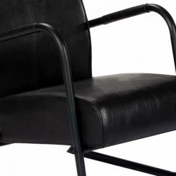 TRUE DEAL Fauteuil De Repos Noir Cuir Véritable 11 TRUE DEAL Fauteuil De Repos Noir Cuir Véritable -Pas Cher Fauteuil Magasin 26272657 5
