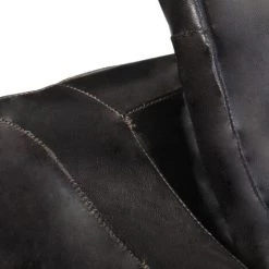 TRUE DEAL Fauteuil Noir Cuir Véritable 11 TRUE DEAL Fauteuil Noir Cuir Véritable -Pas Cher Fauteuil Magasin 26298918 5