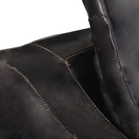 TRUE DEAL Fauteuil Noir Cuir Véritable 7 TRUE DEAL Fauteuil Noir Cuir Véritable – Image 5