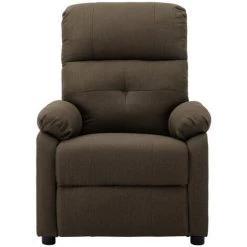 TRUE DEAL Fauteuil De Massage Marron Tissu -Pas Cher Fauteuil Magasin 26301264 2