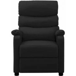 TRUE DEAL Fauteuil Inclinable Noir Similicuir 8 TRUE DEAL Fauteuil Inclinable Noir Similicuir -Pas Cher Fauteuil Magasin 26301268 2