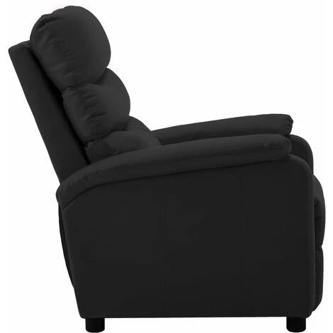 TRUE DEAL Fauteuil Inclinable Noir Similicuir 6 TRUE DEAL Fauteuil Inclinable Noir Similicuir – Image 4