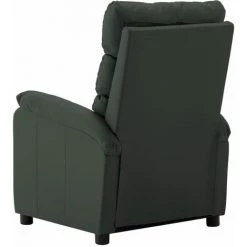 TRUE DEAL Fauteuil De Massage Inclinable Gris Similicuir -Pas Cher Fauteuil Magasin 26301279 4