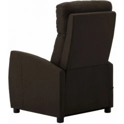 TRUE DEAL Fauteuil De Massage Inclinable Marron Foncé Tissu 10 TRUE DEAL Fauteuil De Massage Inclinable Marron Foncé Tissu -Pas Cher Fauteuil Magasin 26301299 4