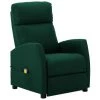 TRUE DEAL Fauteuil De Massage Inclinable Vert Foncé Tissu -Pas Cher Fauteuil Magasin 26301301 1