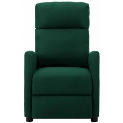 TRUE DEAL Fauteuil De Massage Inclinable Vert Foncé Tissu -Pas Cher Fauteuil Magasin 26301301 2