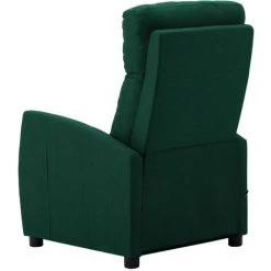 TRUE DEAL Fauteuil De Massage Inclinable Vert Foncé Tissu -Pas Cher Fauteuil Magasin 26301301 4
