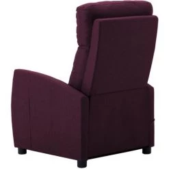 TRUE DEAL Fauteuil De Massage Inclinable Violet Tissu -Pas Cher Fauteuil Magasin 26301302 4