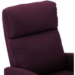 TRUE DEAL Fauteuil De Massage Inclinable Violet Tissu -Pas Cher Fauteuil Magasin 26301302 5