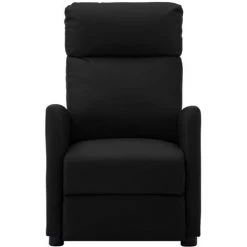 TRUE DEAL Fauteuil Inclinable Noir Similicuir 8 TRUE DEAL Fauteuil Inclinable Noir Similicuir -Pas Cher Fauteuil Magasin 26301305 2
