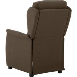TRUE DEAL Fauteuil Inclinable Marron Tissu -Pas Cher Fauteuil Magasin 26301354 5