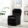 TRUE DEAL Fauteuil Inclinable De Massage Noir Tissu 2 TRUE DEAL Fauteuil Inclinable De Massage Noir Tissu -Pas Cher Fauteuil Magasin 26301365 1
