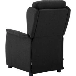 TRUE DEAL Fauteuil Inclinable De Massage Noir Tissu -Pas Cher Fauteuil Magasin 26301365 5