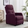 TRUE DEAL Fauteuil Inclinable Violet Tissu 2 TRUE DEAL Fauteuil Inclinable Violet Tissu -Pas Cher Fauteuil Magasin 26301403 1