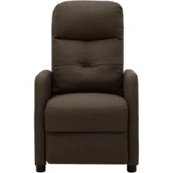 TRUE DEAL Fauteuil Inclinable De Massage Marron Tissu -Pas Cher Fauteuil Magasin 26301412 3
