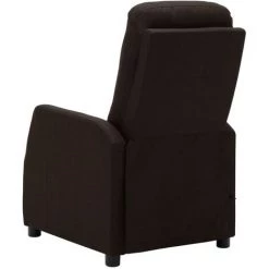 TRUE DEAL Fauteuil Inclinable De Massage Marron Foncé Tissu 11 TRUE DEAL Fauteuil Inclinable De Massage Marron Foncé Tissu -Pas Cher Fauteuil Magasin 26301414 5