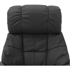 TRUE DEAL Fauteuil De Massage Inclinable Gris Similicuir Et Bois Courbé -Pas Cher Fauteuil Magasin 26301472 5