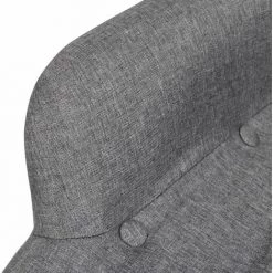 ASUPERMALL Fauteuil Avecrepose-pied Gris Tissu -Pas Cher Fauteuil Magasin 26478963 2