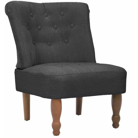 ASUPERMALL Chaise Française Tissu Gris 4 ASUPERMALL Chaise Française Tissu Gris – Image 2