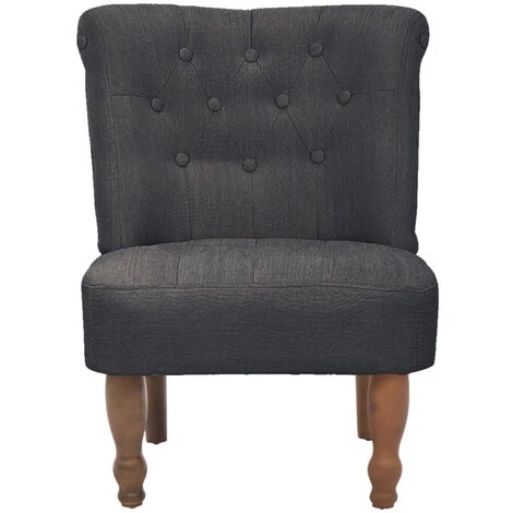 ASUPERMALL Chaise Française Tissu Gris 5 ASUPERMALL Chaise Française Tissu Gris – Image 3