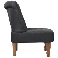 ASUPERMALL Chaise Française Tissu Gris 10 ASUPERMALL Chaise Française Tissu Gris -Pas Cher Fauteuil Magasin 26481638 4