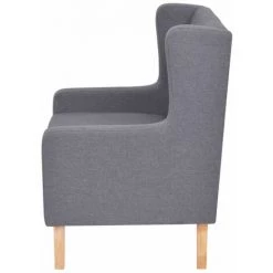 ASUPERMALL Fauteuil Tissu Gris 9 ASUPERMALL Fauteuil Tissu Gris -Pas Cher Fauteuil Magasin 26482202 3