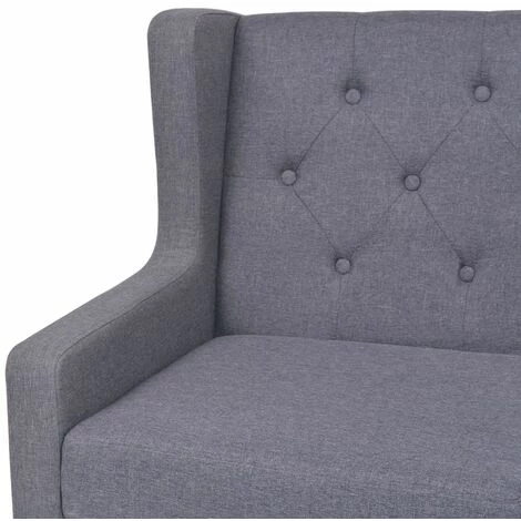 ASUPERMALL Fauteuil Tissu Gris 7 ASUPERMALL Fauteuil Tissu Gris – Image 5