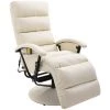 TRUE DEAL Fauteuil De Massage TV Blanc Crème Similicuir -Pas Cher Fauteuil Magasin 26660940 1