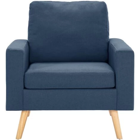 TRUE DEAL Fauteuil Bleu Tissu 5 TRUE DEAL Fauteuil Bleu Tissu – Image 3