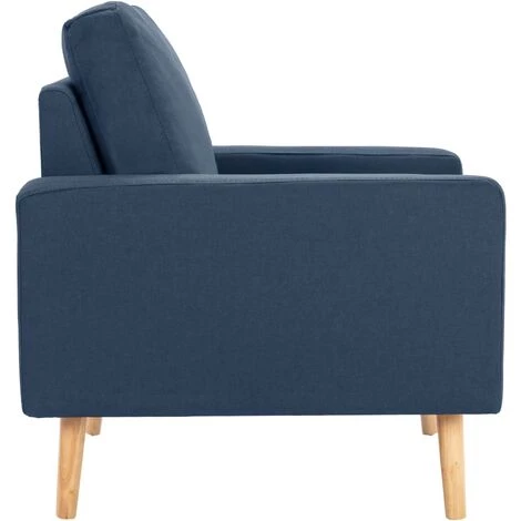 TRUE DEAL Fauteuil Bleu Tissu 6 TRUE DEAL Fauteuil Bleu Tissu – Image 4