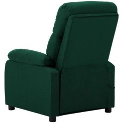 TRUE DEAL Fauteuil De Massage Vert Foncé Tissu -Pas Cher Fauteuil Magasin 26661845 4