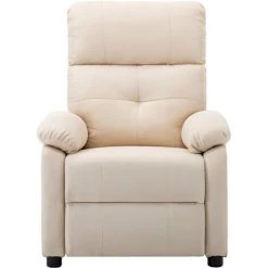 TRUE DEAL Fauteuil De Massage Crème Tissu -Pas Cher Fauteuil Magasin 26661848 2