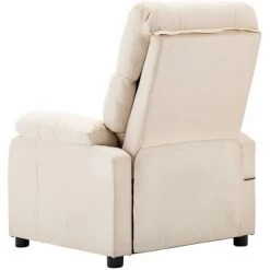 TRUE DEAL Fauteuil De Massage Crème Tissu -Pas Cher Fauteuil Magasin 26661848 4