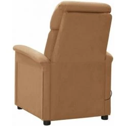 TRUE DEAL Fauteuil Inclinable De Massage Taupe Similicuir Daim 11 TRUE DEAL Fauteuil Inclinable De Massage Taupe Similicuir Daim -Pas Cher Fauteuil Magasin 26661862 5