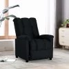 TRUE DEAL Fauteuil Inclinable Noir Tissu 1 TRUE DEAL Fauteuil Inclinable Noir Tissu -Pas Cher Fauteuil Magasin 26661871 1