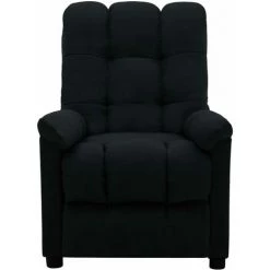 TRUE DEAL Fauteuil Inclinable Noir Tissu -Pas Cher Fauteuil Magasin 26661871 3