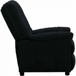 TRUE DEAL Fauteuil Inclinable Noir Tissu -Pas Cher Fauteuil Magasin 26661871 4