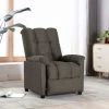 TRUE DEAL Fauteuil Inclinable Taupe Tissu 1 TRUE DEAL Fauteuil Inclinable Taupe Tissu -Pas Cher Fauteuil Magasin 26661881 1