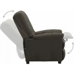 TRUE DEAL Fauteuil Inclinable Taupe Tissu -Pas Cher Fauteuil Magasin 26661881 5