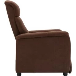 TRUE DEAL Fauteuil Inclinable Marron Similicuir Daim 11 TRUE DEAL Fauteuil Inclinable Marron Similicuir Daim -Pas Cher Fauteuil Magasin 26682105 5