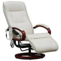 MEND Fauteuil Relax Massant Londres Crème