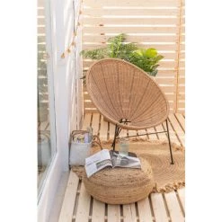 Fauteuil En Osier Synthétique Acapulco SKLUM Rotin – Acier - NATUREL -Pas Cher Fauteuil Magasin 26921805 2